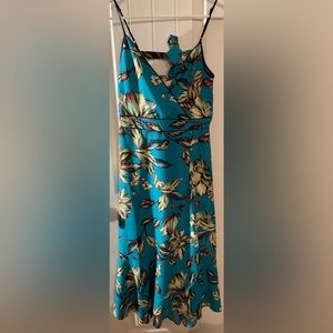 Band of the free Women teal blue dress NWOT SZM
